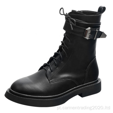 Botas de cano alto masculino e feminino de outono e inverno